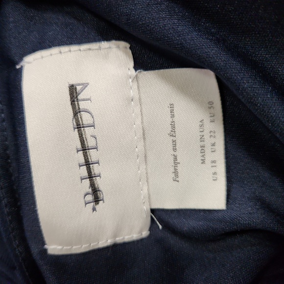 - BHLDN Navy Lena Flutter Sleeve Dress - Picture 13 of 13